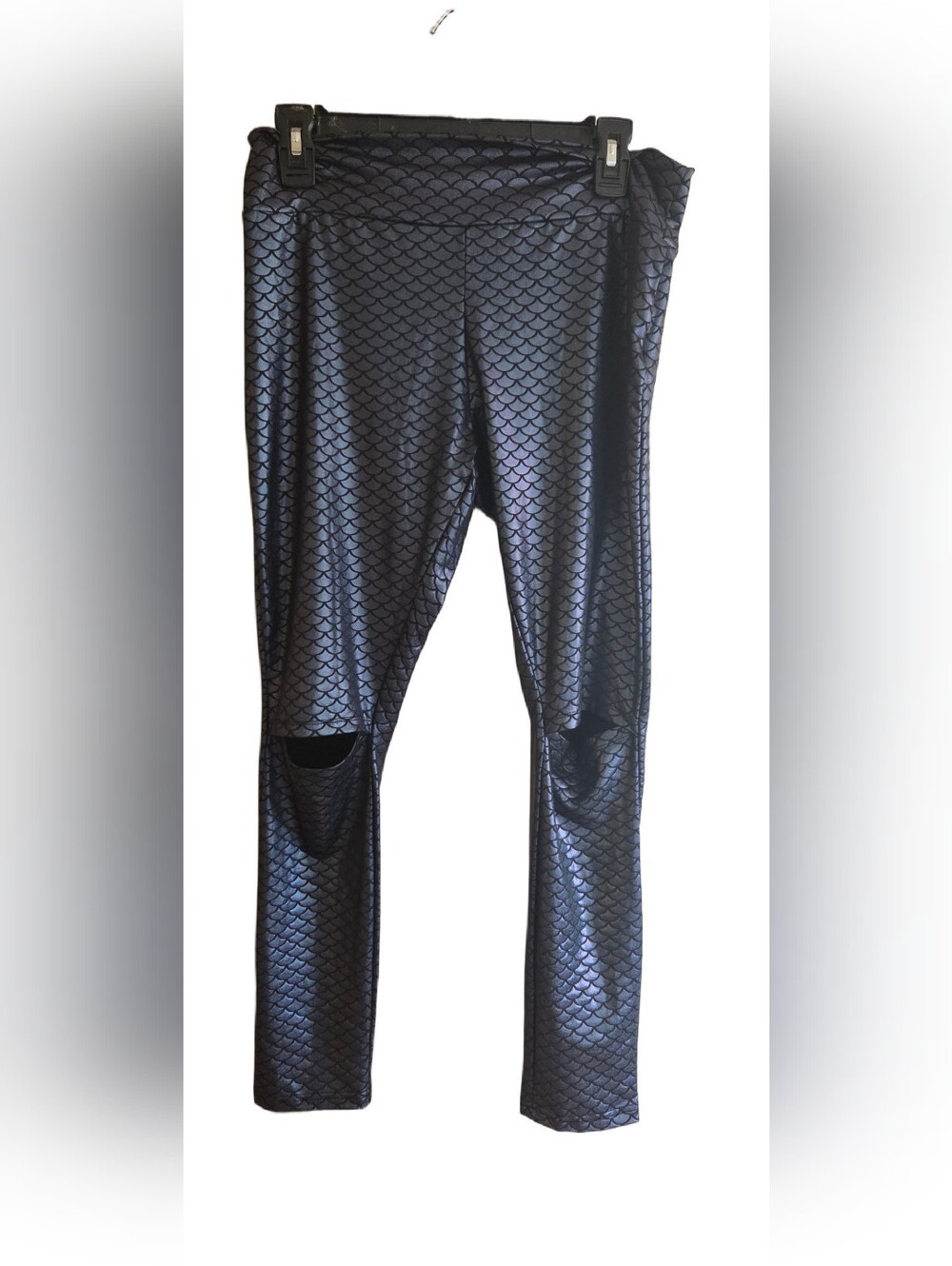 Killstar Metallic Mermaid Scale Leggings With Open Knees XL